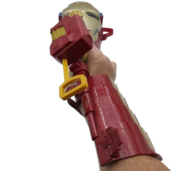 Hasbro Iron Man Light Up Talking Mask 2012 Arm Weapon 2015 Marvel Comics Heroes - Picture 8 of 10